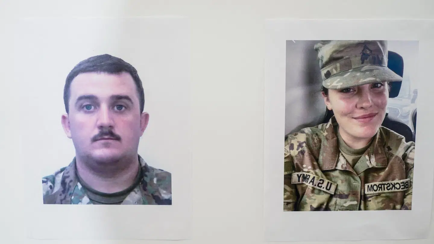 De to nationalgardister, der onsdag blev skudt, er Andrew Wolfe og Sarah Beckstrom.