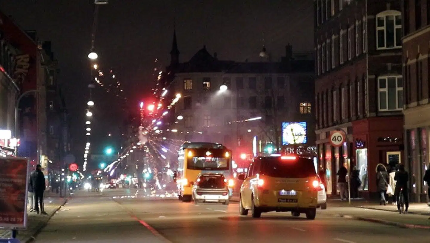 Uroligheder med fyrværkeri på Nørrebro natten til fredag den 27. december 2019.
