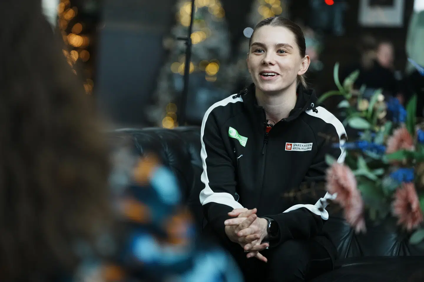 Trine Østergaard var blandt de spillere, pressen fik lov til at tale med fredag. Men ikke fordi hun er udset en stor rolle mod Kroatien lørdag.