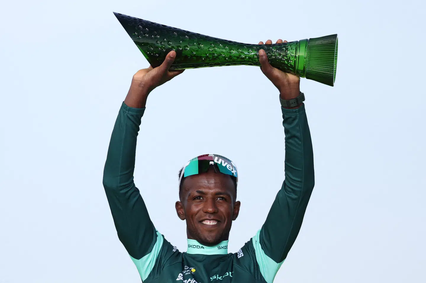 Biniam Girmay vandt sidste år tre etaper og den grønne trøje i Tour de France.