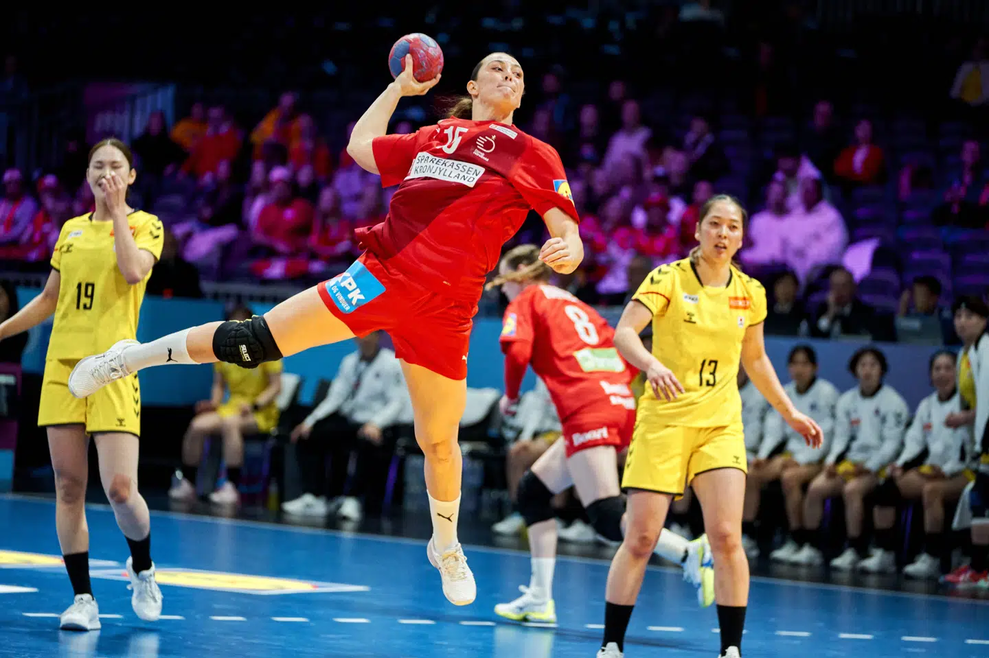 Sofie Bardrum fik masser af spilletid i sin mesterskabsdebut mod Japan.