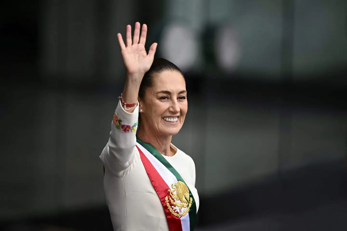 Claudia Sheinbaum blev den 1. oktober sidste år den første kvinde til at blive indsat som Mexicos præsident. Det skete under en ceremoni i Mexico City. (Arkivfoto).