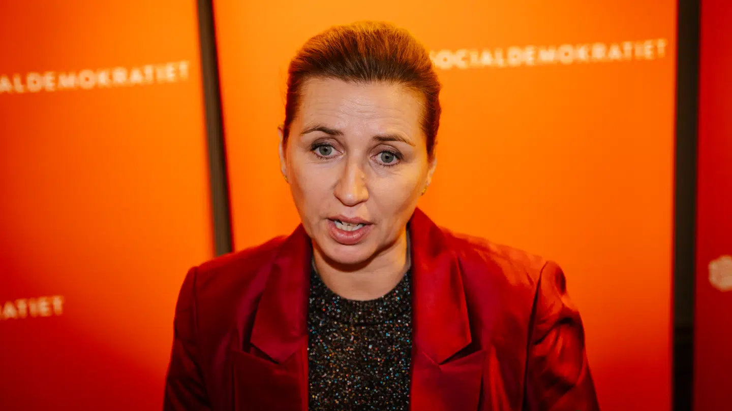 Statsminister Mette Frederiksen var tydeligt rystet over Socialdemokraternes valgresultat ved kommunalvalget. (Arkivfoto)