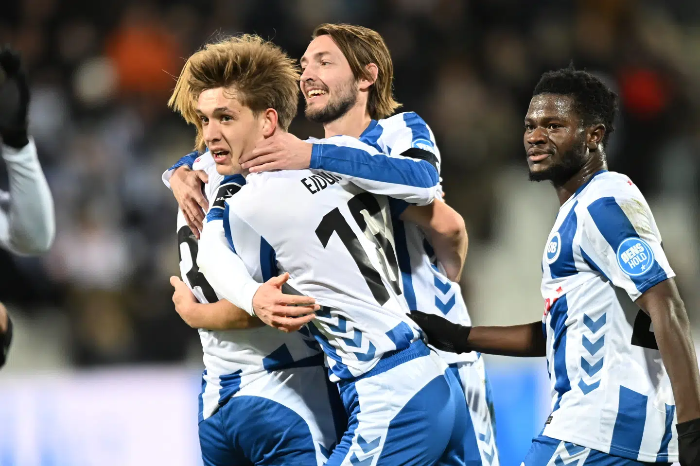 Max Ejdum var tilbage fra karantæne for at have brokket sig over en dommerpræstation og fejrede det med en fin scoring mod Vejle.