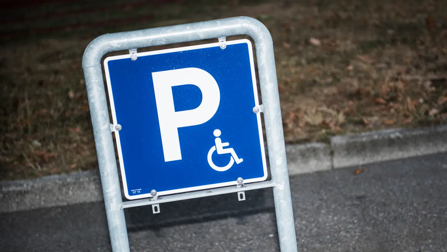 (ARKIV-foto) Handicapparkering i København fotograferet torsdag den 26. juli 2018.