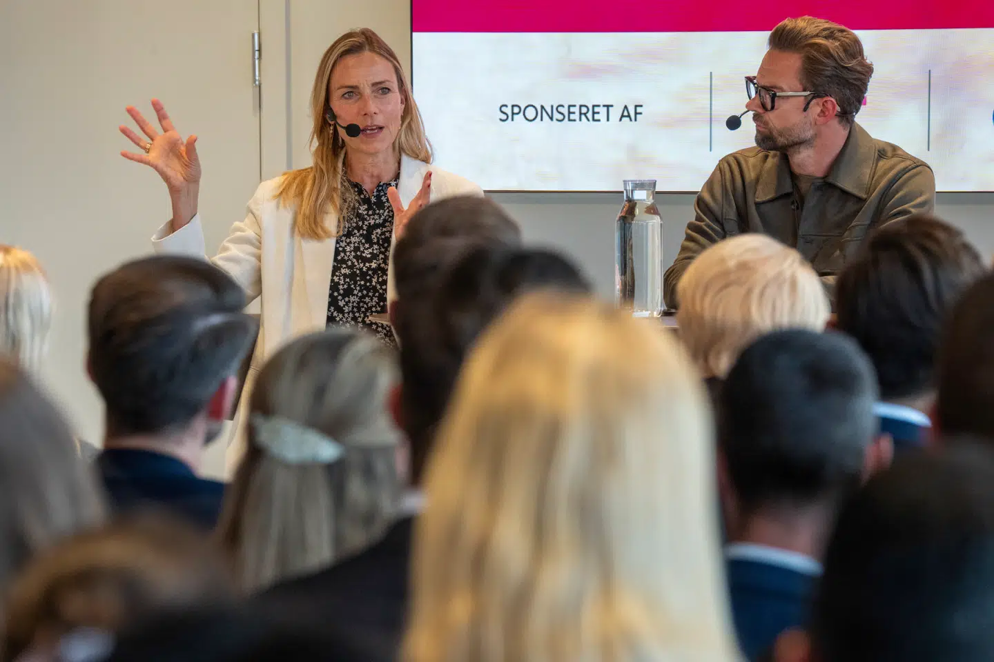 Casper Kirketerp-Møller og Malou Aamund var hovedtalere ved sidste års store Talent 100-arrangement.