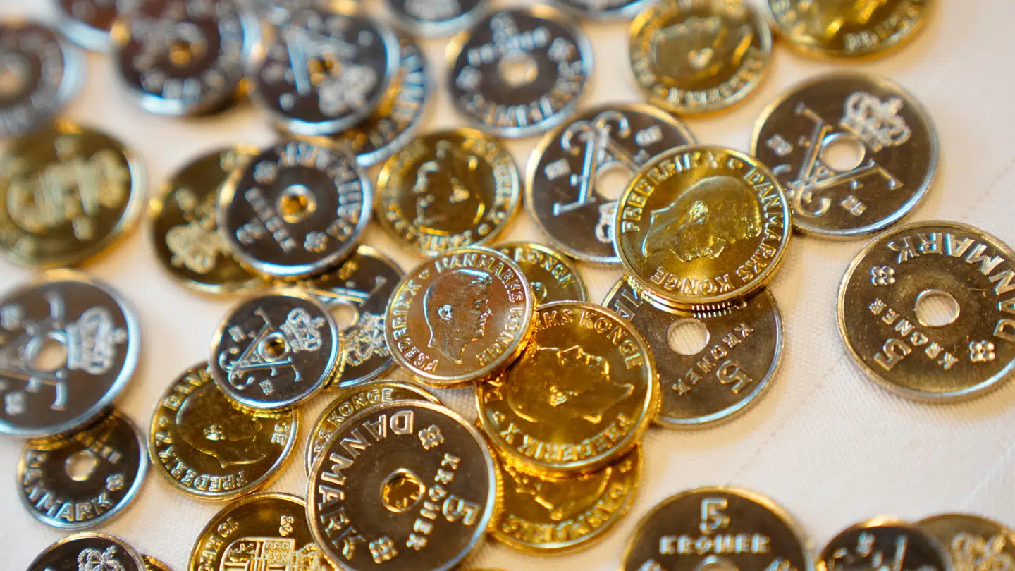 Sådan ser de nye mønter ud.