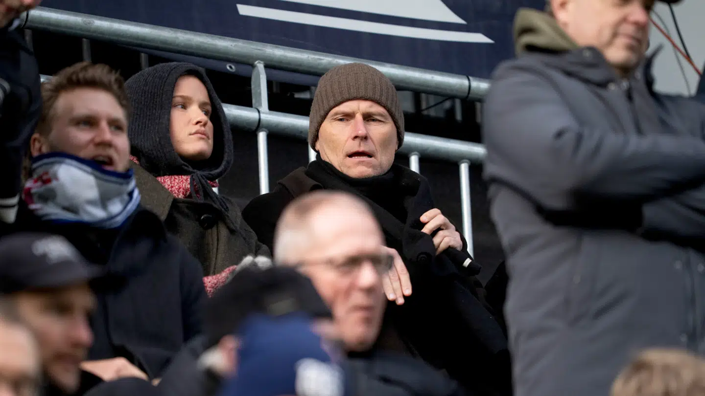 Ståle Solbakken var på plads til søndagens kamp i Aarhus.