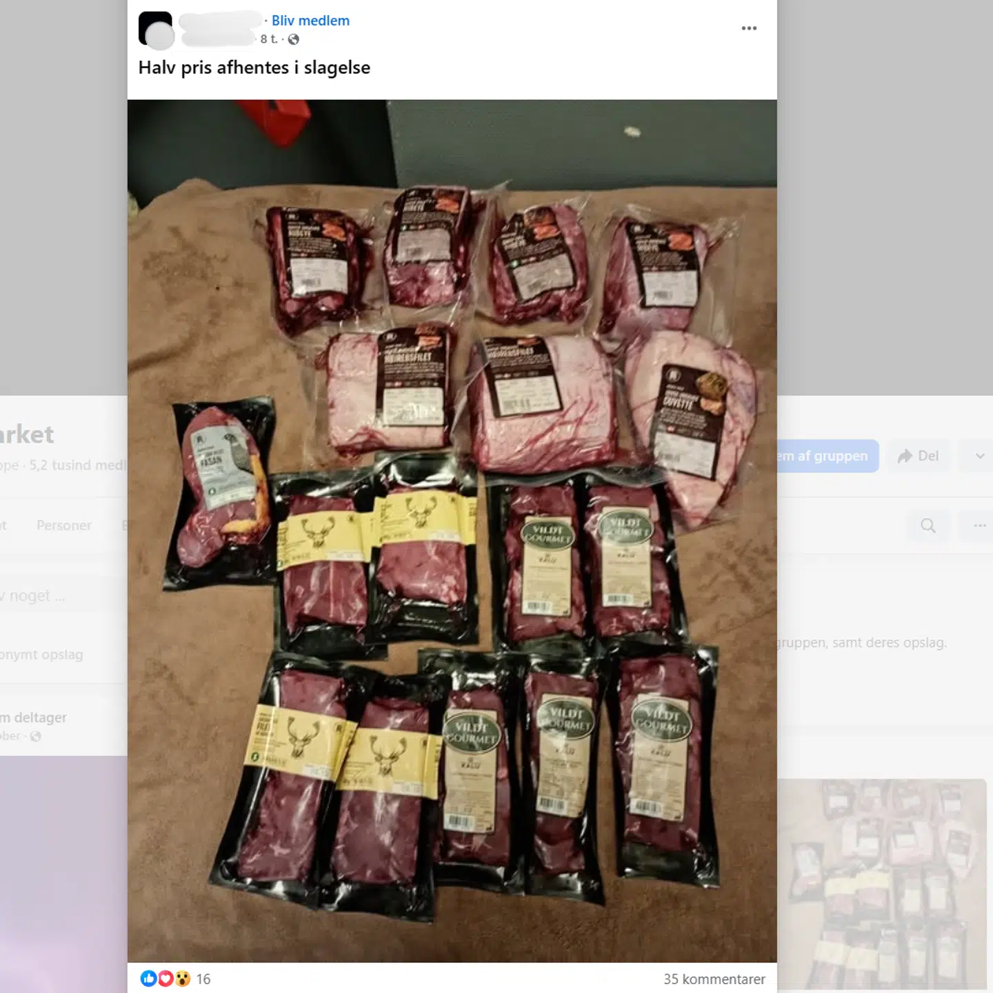 Sådan ser det opslag ud, som B.T. har set. Det blev taget ned igen efter otte timer og 35 kommentarer.