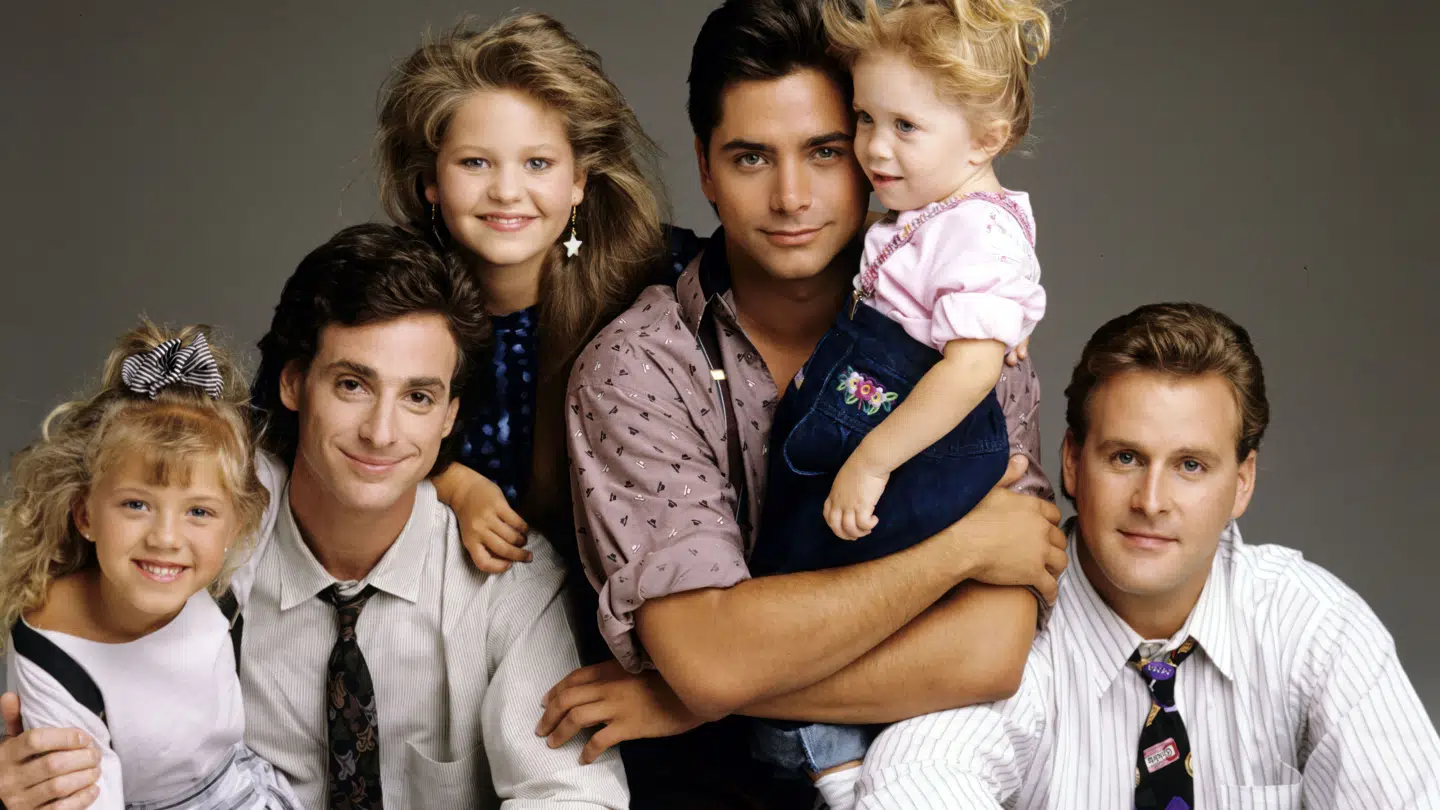 Dave Coulier (th.) med castet fra 'Full House'.