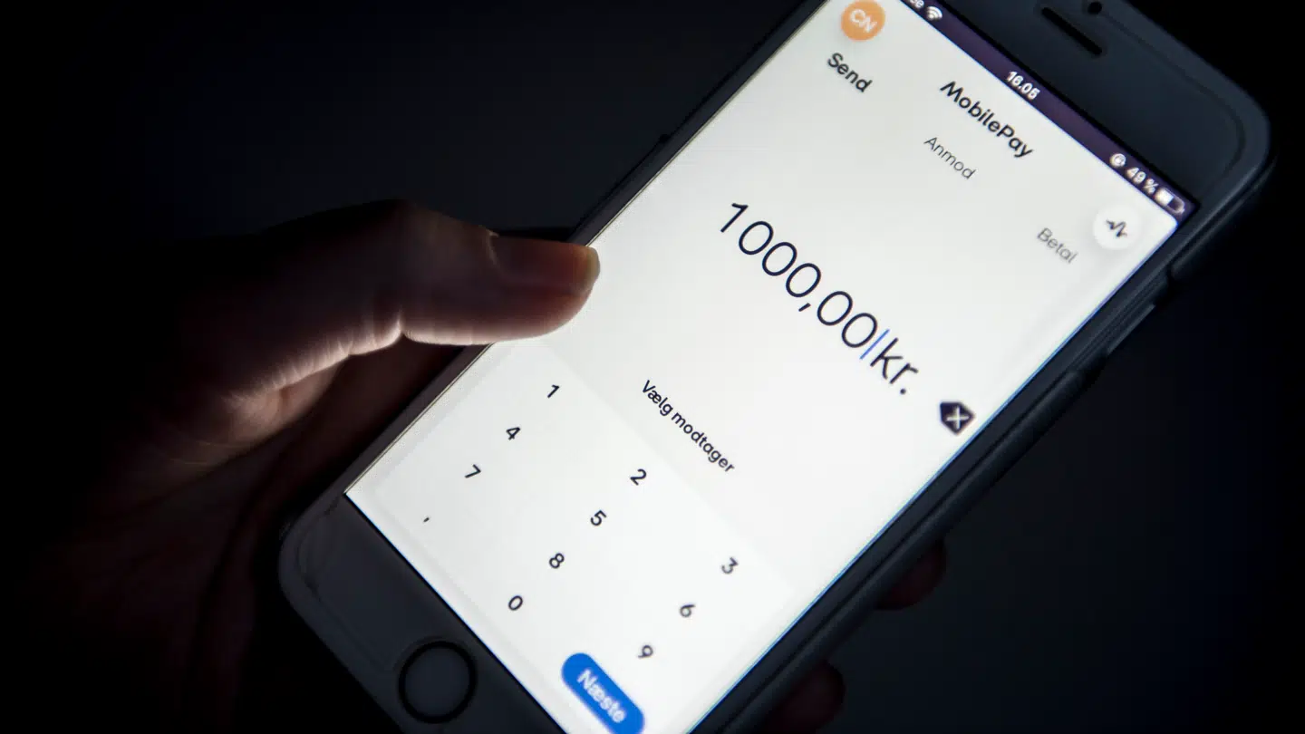 Mobilepay App fotograferet torsdag den 24. januar 2019.