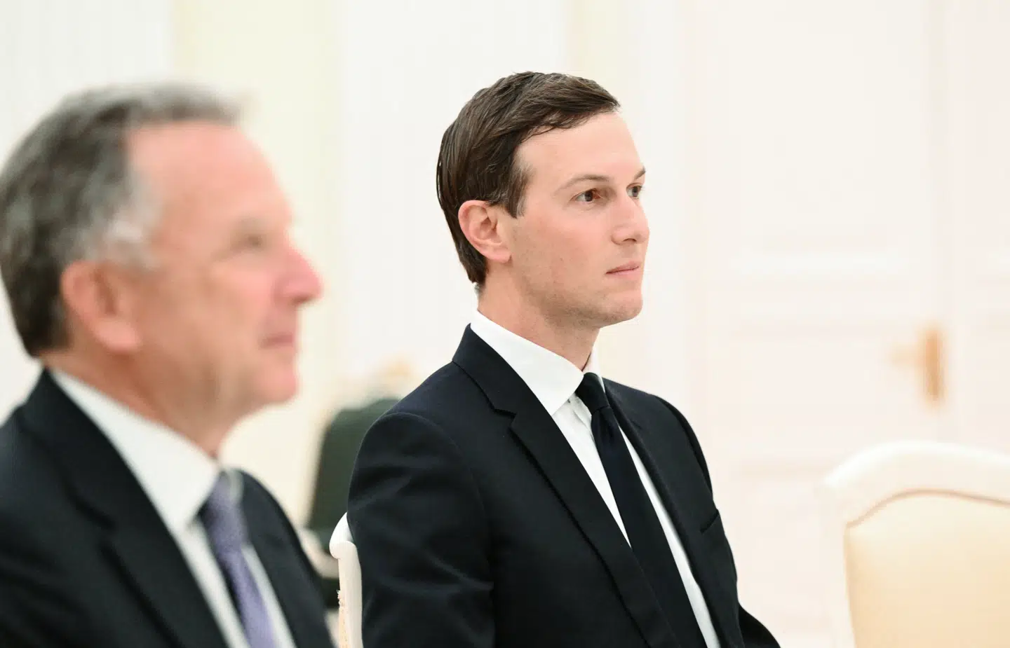 Steve Witkoff (forrest i billedet) har mødt Vladimir Putin seks gange i Moskva nu. For Jared Kushner var det første gang.