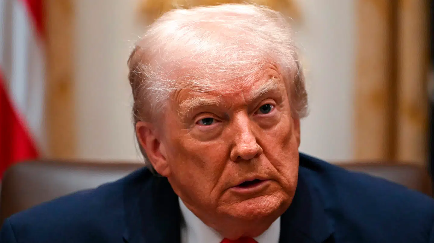 Her ses den amerikanske præsident, Donald Trump, under et møde den 2. december i Washington, D.C.