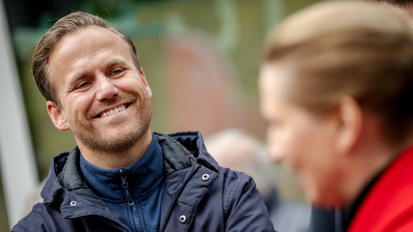 Statsminister Mette Frederiksen (S) med borgmester Marco Damgaard (S) i Herlev inden kommunalvalget.