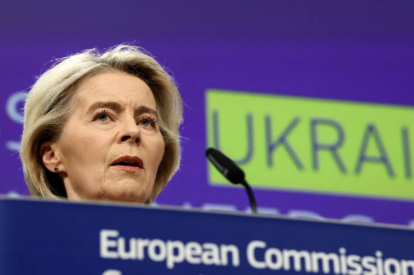 EU's kommissionsformand, Ursula von der Leyen, præsenterer onsdag forslag om lån til Ukraine for russiske midler.