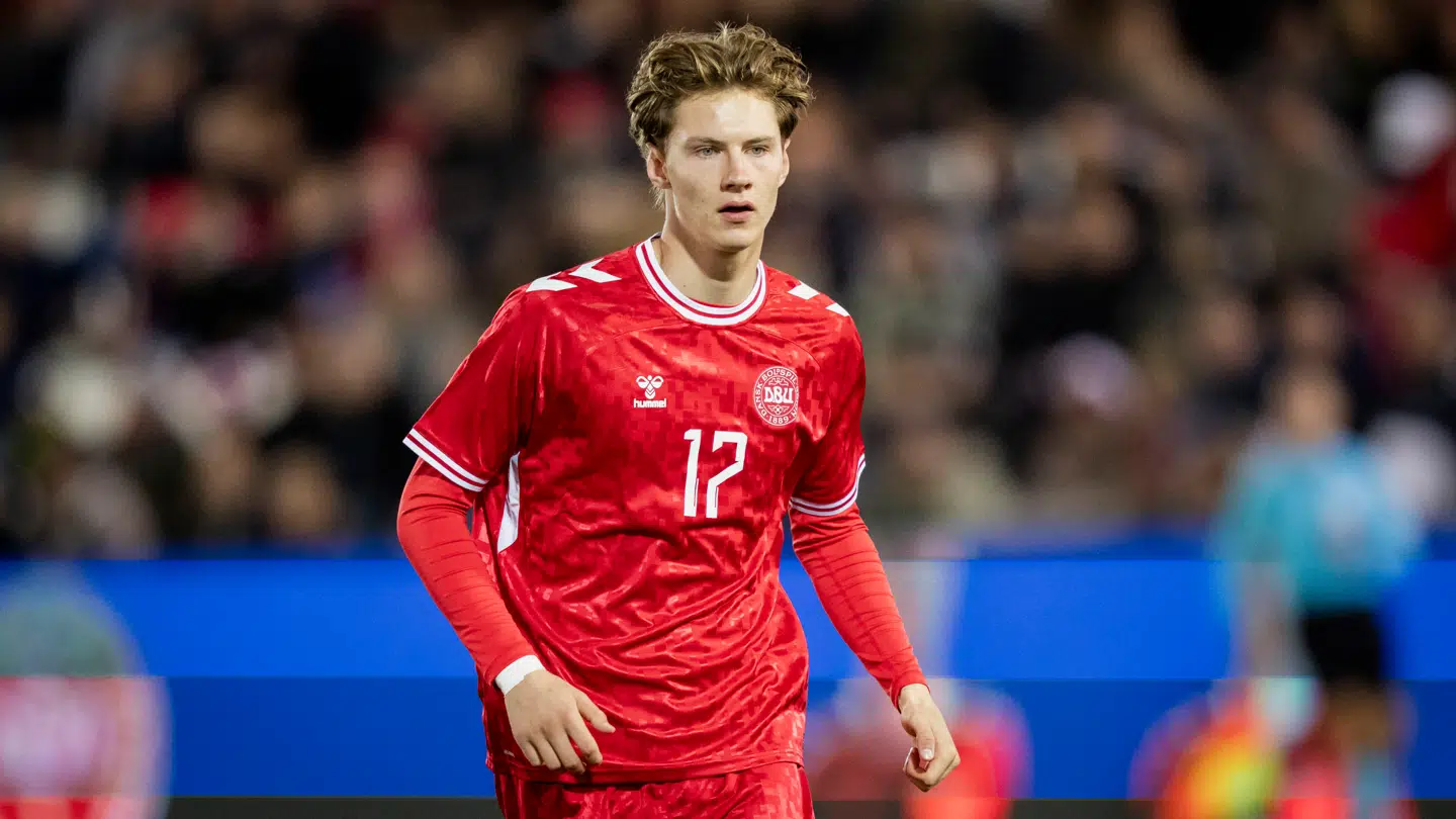 August Priske har været brandvarm for Djurgården i denne sæson, hvor han har scoret 23 mål i 43 kampe. Her ses han for U21-landsholdet.