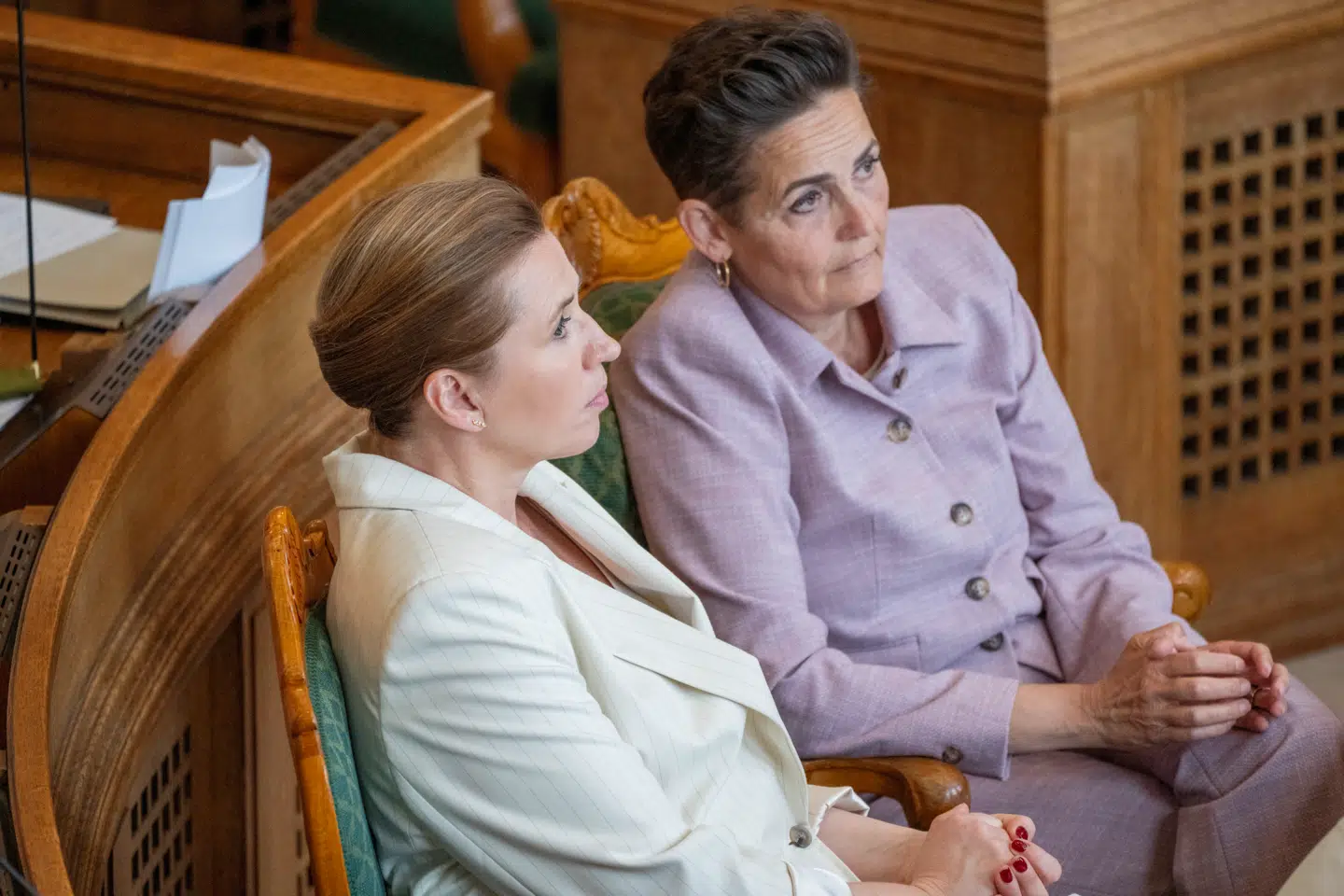 SFs formand, Pia Olsen Dyhr, og statsminister Mette Frederiksen.