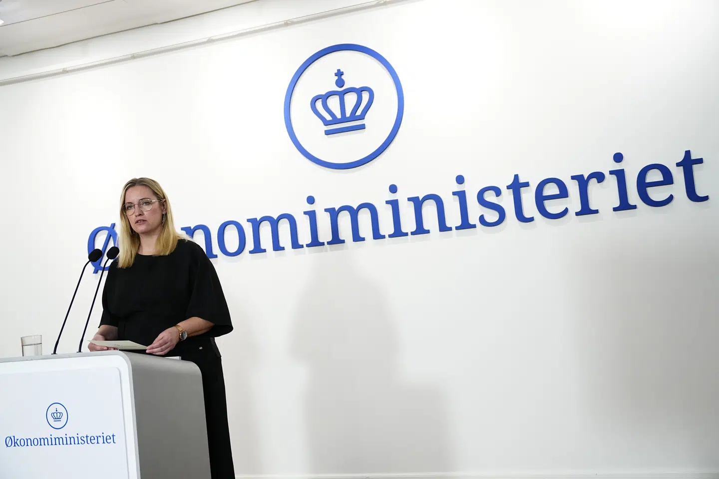 Økonomiminister Stephanie Lose holder pressemøde om Økonomisk Redegørelse i Økonomiministeriet i København, torsdag den 4. december 2025.