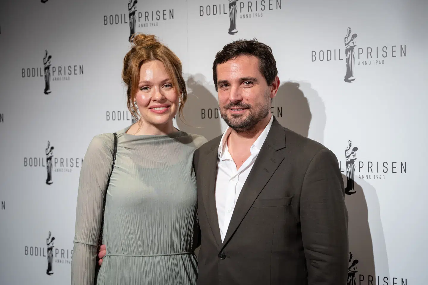 Christian Tafdrup og Natalie Toro Stokholm foreviget til uddelingen af Bodilprisen 2023 på Folketeatret i København. I 2024 gik de fra hinanden, fortæller Christian Tafdrup nu. (Arkivfoto).