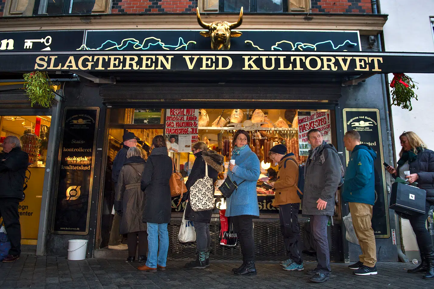 Slagteren ved Kultorvet fotograferet den 23. december 2016.