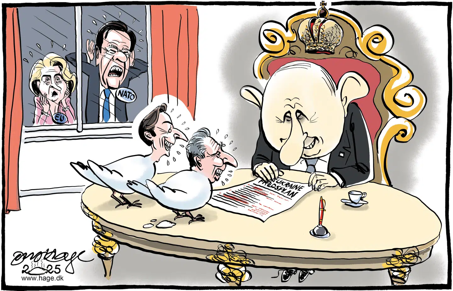 I denne uge besøgte USAs to diplomatiske genier, Steve Witkoff og Jared Kushner deres gode ven Putin i Kreml.