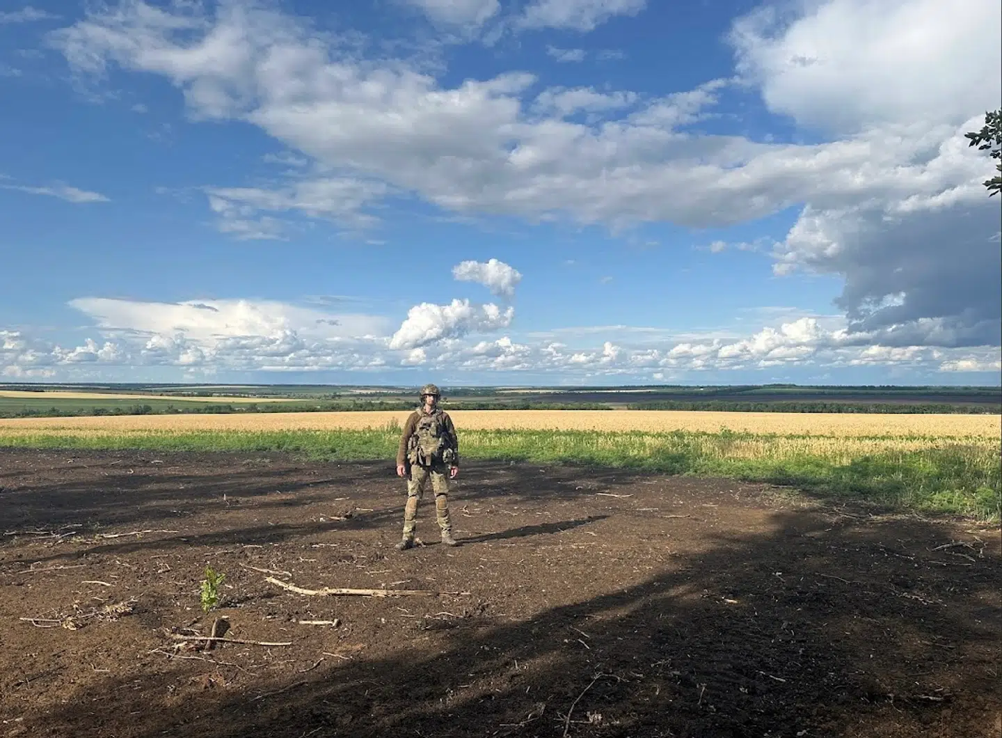 Dimko Zhlutenko nær fronten i det østlige Ukraine.