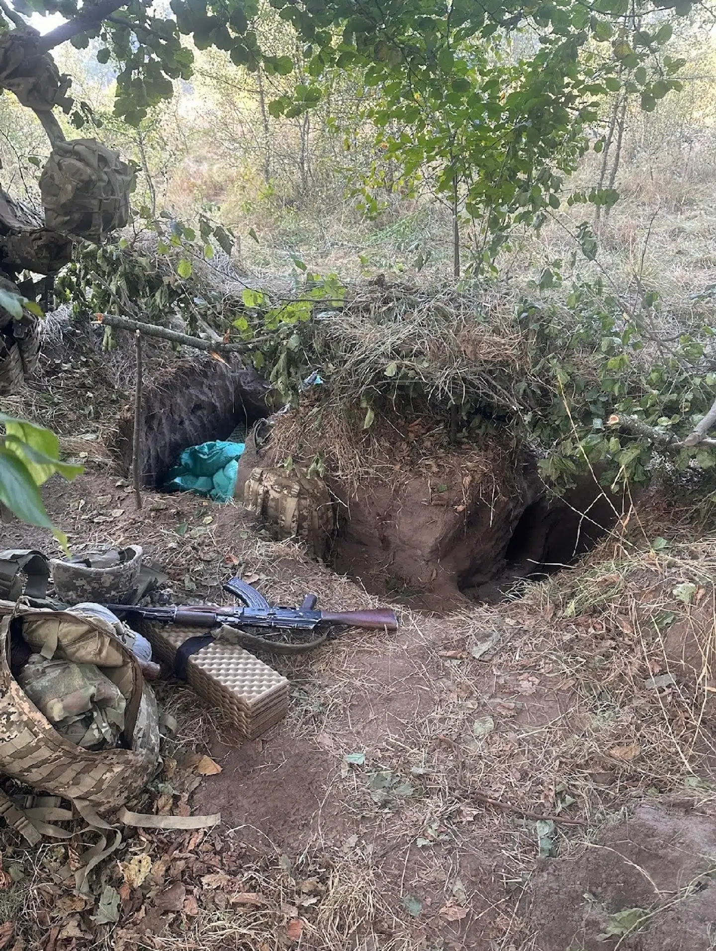 Et af de steder, dronepiloterne kan bruge langs fronten.