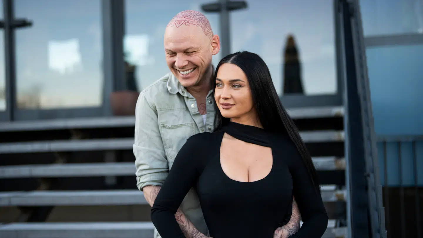 (ARKIV) Irina Olsen og Jim Lyngvild ved pressemøde til sidste sæson af programmet.