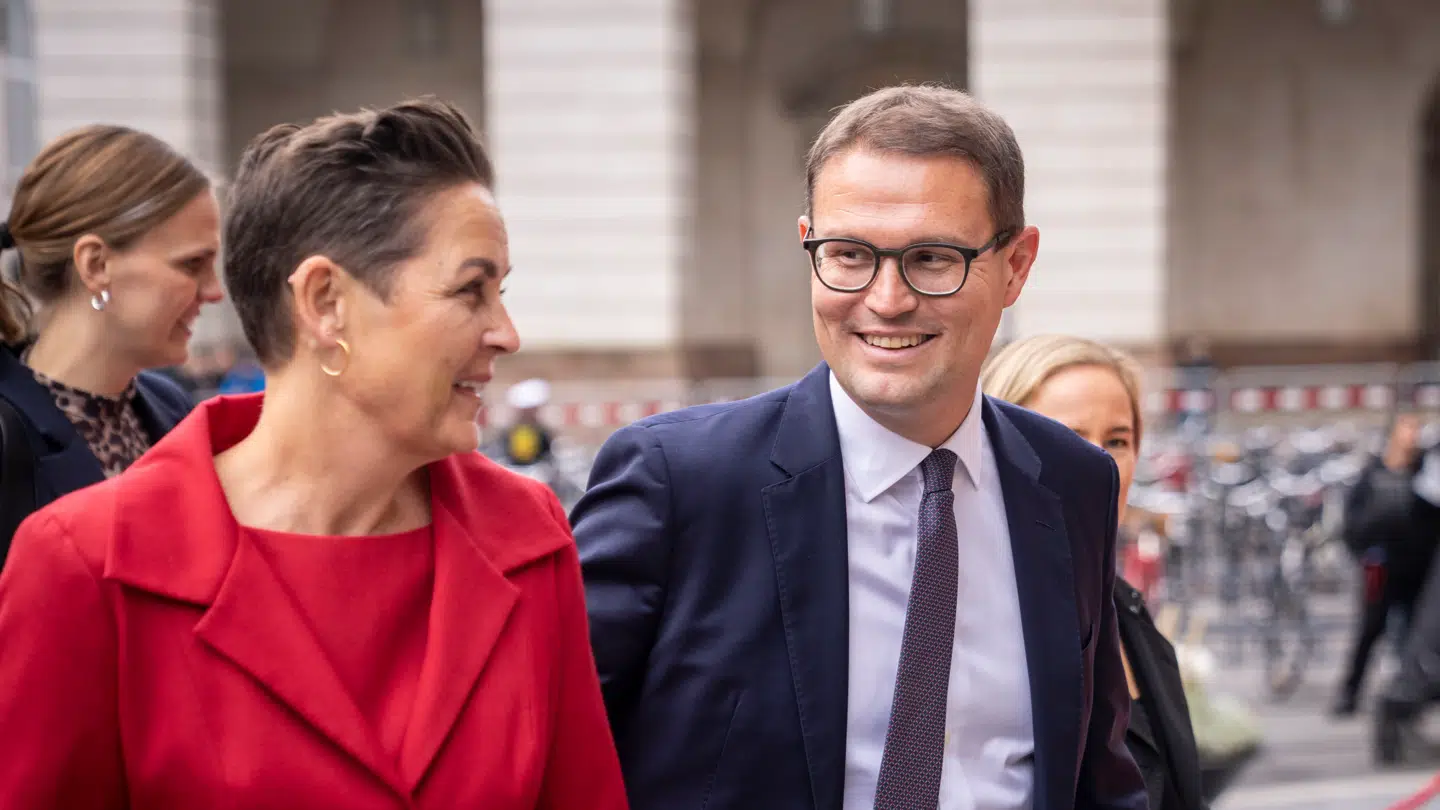 Arkivfoto af formand for Socialistisk Folkeparti, Pia Olsen Dyhr og Christian Rabjerg Madsen (S).