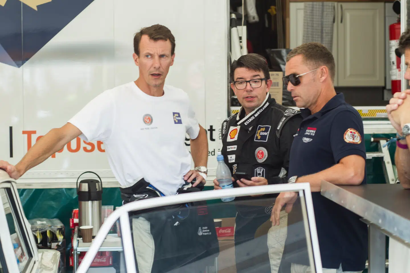 Prins Joachim var ofte på hold med racerkørerne Oscar Siesbye og Tom Kristensen til Copenhagen Historic Grand Prix, her i 2014.