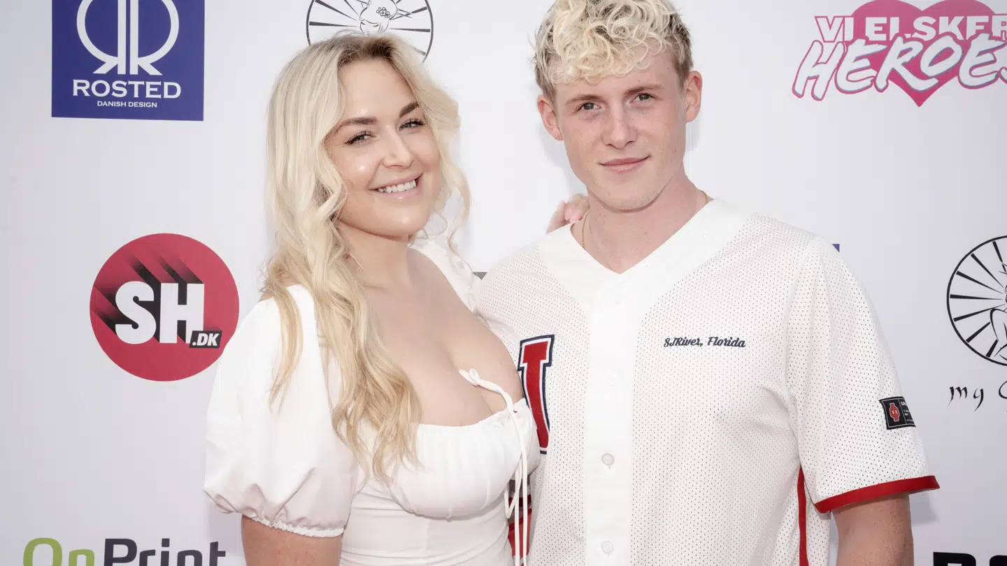 Louise Hjort og Sejr Bek før den markante ændring.