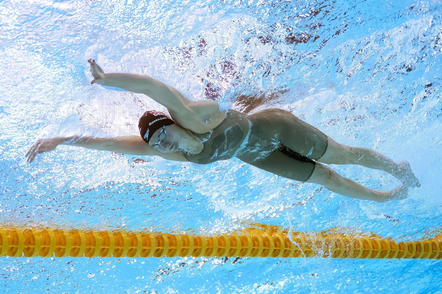 Helena Rosendahl Bach var lørdag et halvt sekund fra sin personlige rekord på 200 meter butterfly. (Arkivfoto).