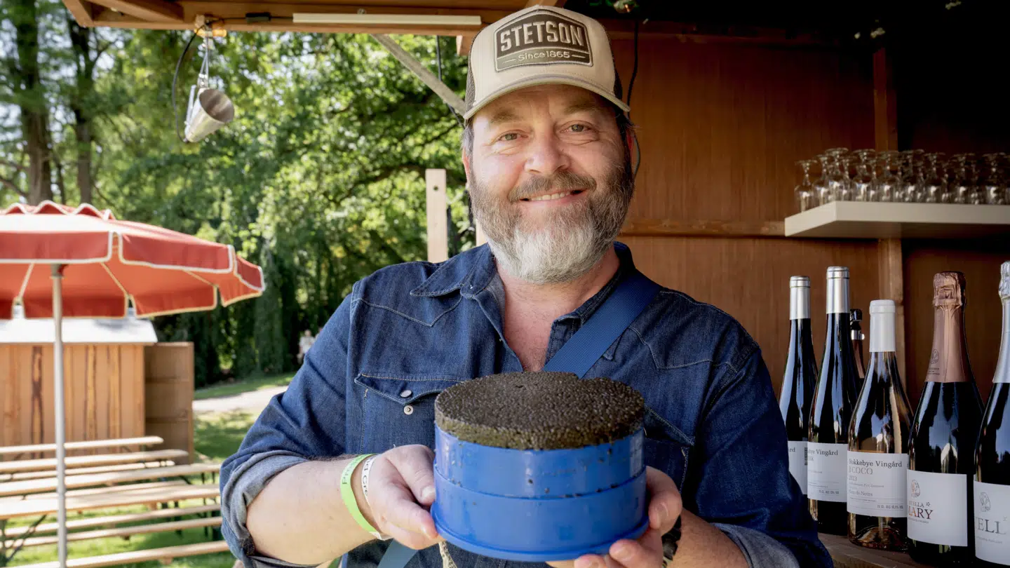 Søren Jacobsen Damm spiser på Heartland.
