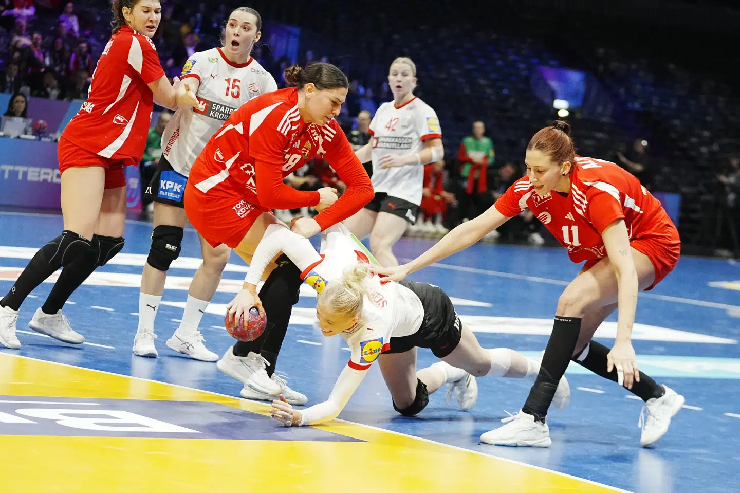 Danmark var bagud i størstedelen af kampen mod Ungarn, men vandt i sidste ende.