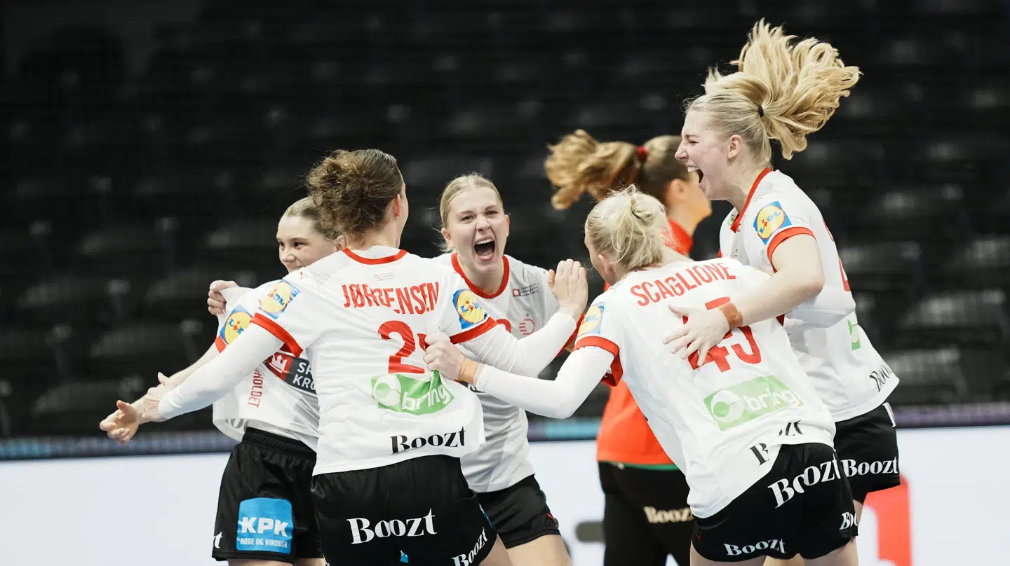 Der var vild jubel blandt de danske kvinder sent søndag.