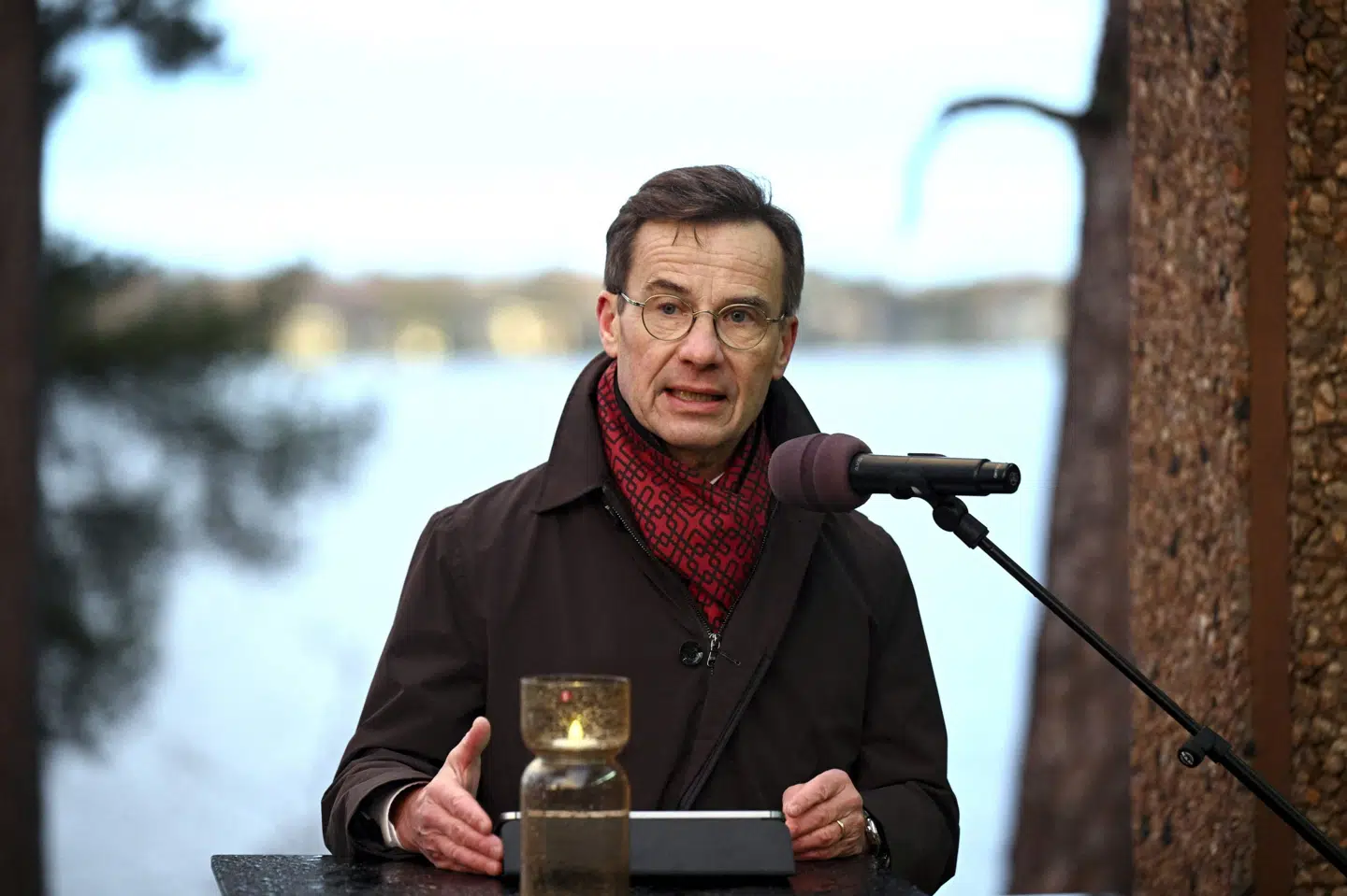 Sveriges statsminister, Ulf Kristersson, har sammen med andre europæiske ledere opfordret EU til hurtigt at rykke videre med et forslag om Ukraine-lån. (Arkivfoto).