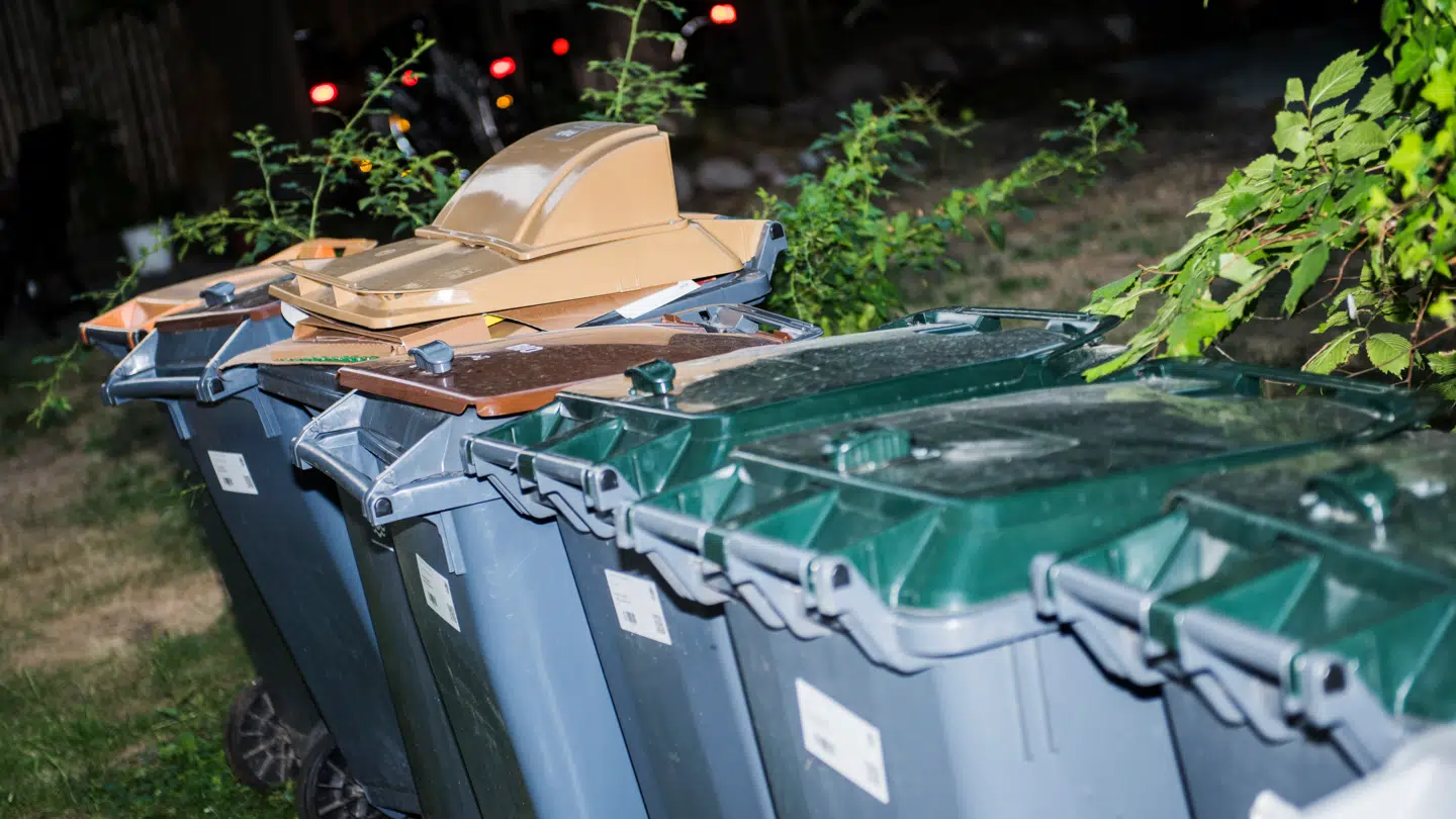Affaldssortering i København fotograferet torsdag den 26. juli 2018.