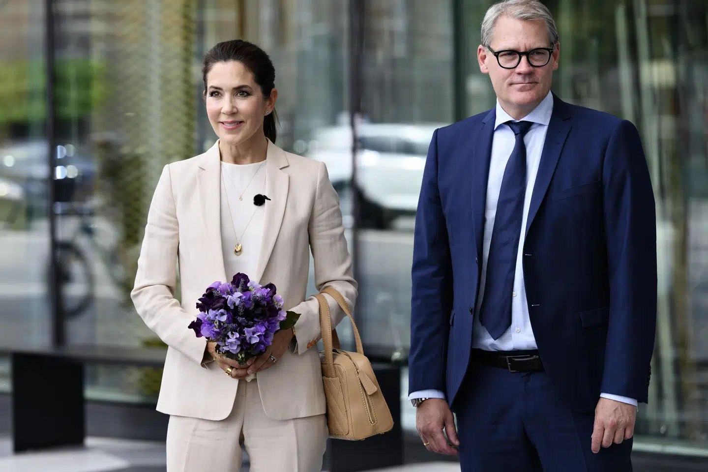 I 2021 åbnede daværende kronprinsesse Mary en konference i København om at nå FN's Verdensmål i Danmark. Her havde hun Dansk Industris Thomas Bustrup ved sin side. (Arkivfoto).
