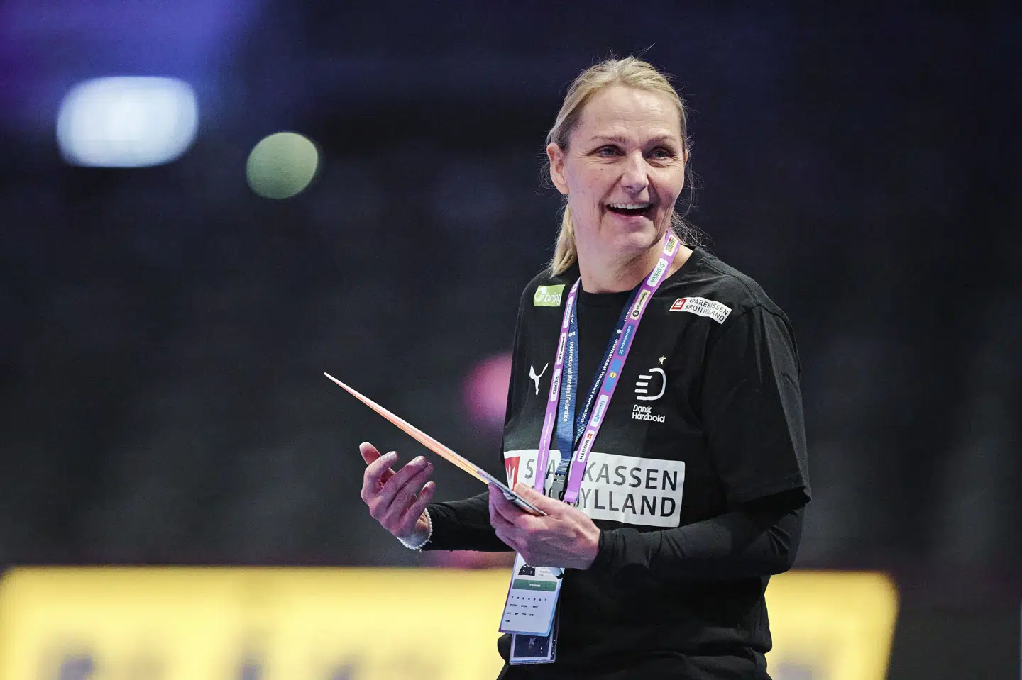 Helle Thomsen lægger ikke så meget vægt på at skulle møde Sébastien Gardillou i kamp, men glæder sig bare til at hilse på ham inden VM-kvartfinalen. (Arkivfoto).