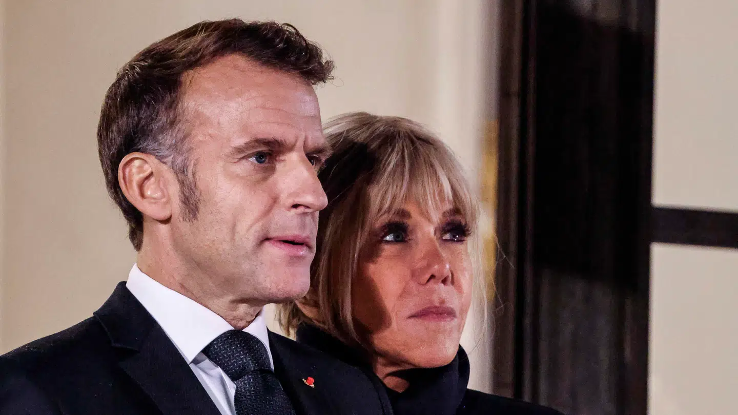 Emmanuel Macron og hans hustru Brigitte.