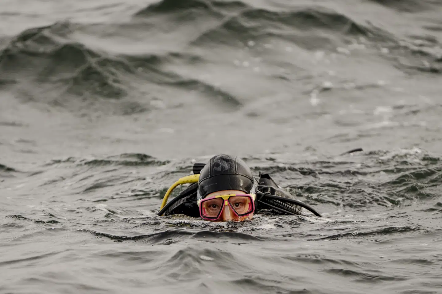 Alternativets Torsten Gejl, som her dykker omkring Alholm ved Hundested i oktober i forbindelse med kommunalvalgkampen, har øjnene stift rettet mod 2026 og et folketingsvalg, som kan komme når som helst, mener han, fordi regeringen ifølge Gejl er i krise. (Arkivfoto).