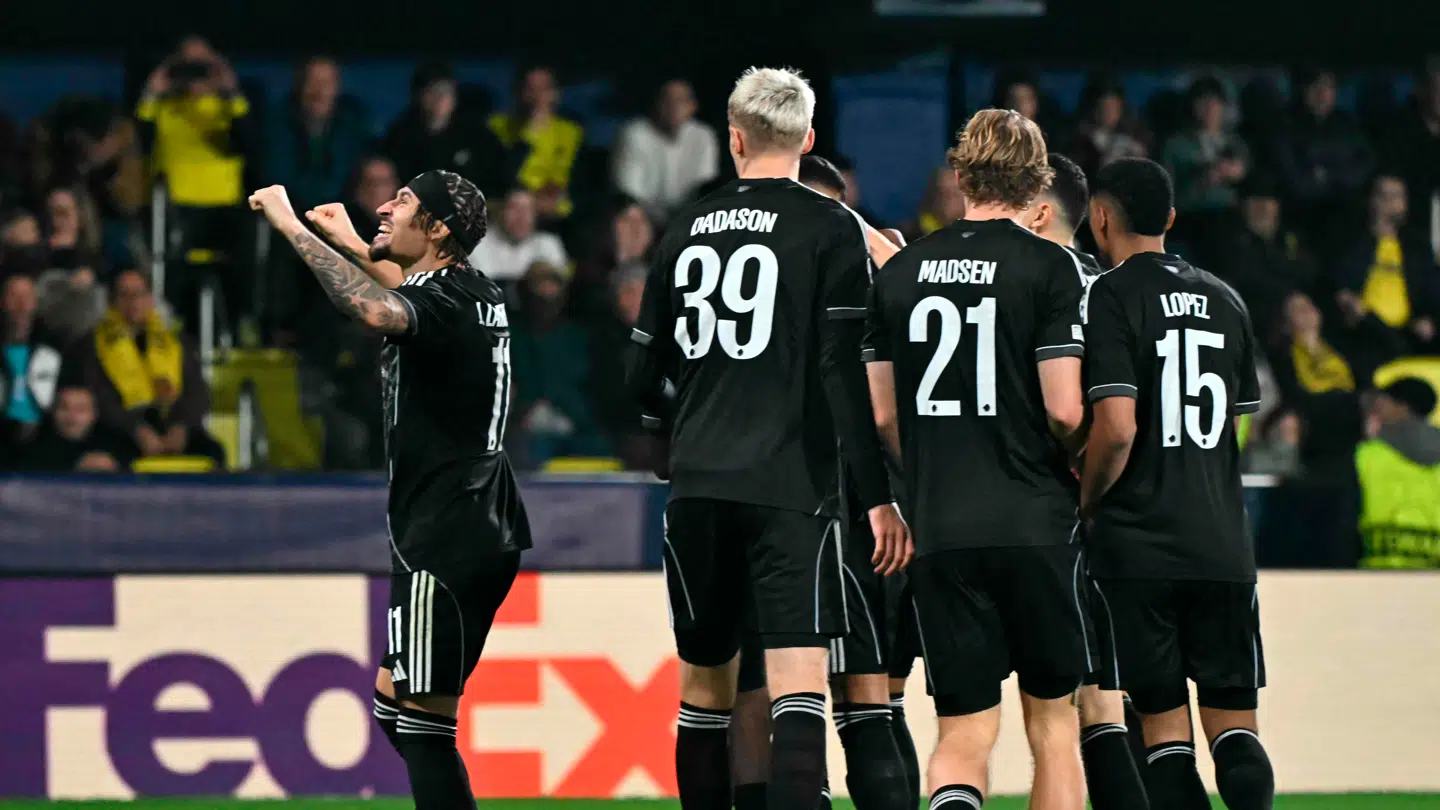 FCK-spillerne kunne juble onsdag aften.