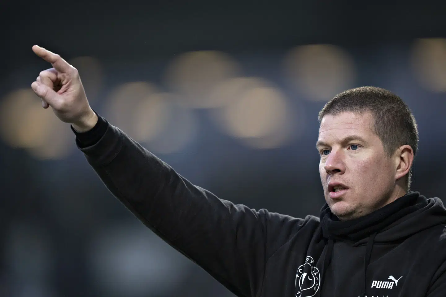 Mike Tullberg har hentet 2,17 point per kamp på tværs af tre turneringer, siden han i september afløste Thomas Thomasberg som cheftræner i FC Midtjylland. (Arkivfoto).