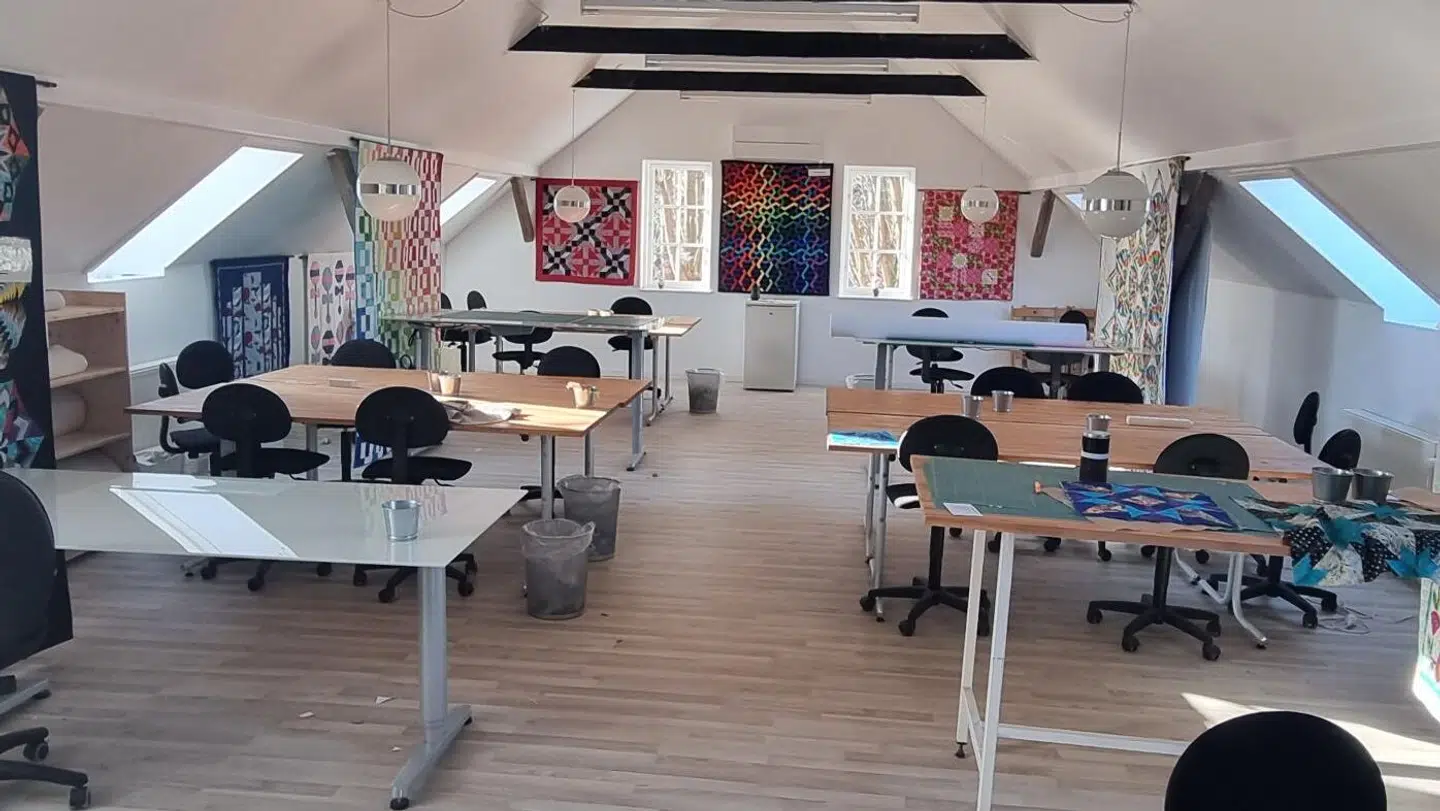 Her ses Kirsten Ekdahls undervisningslokale.