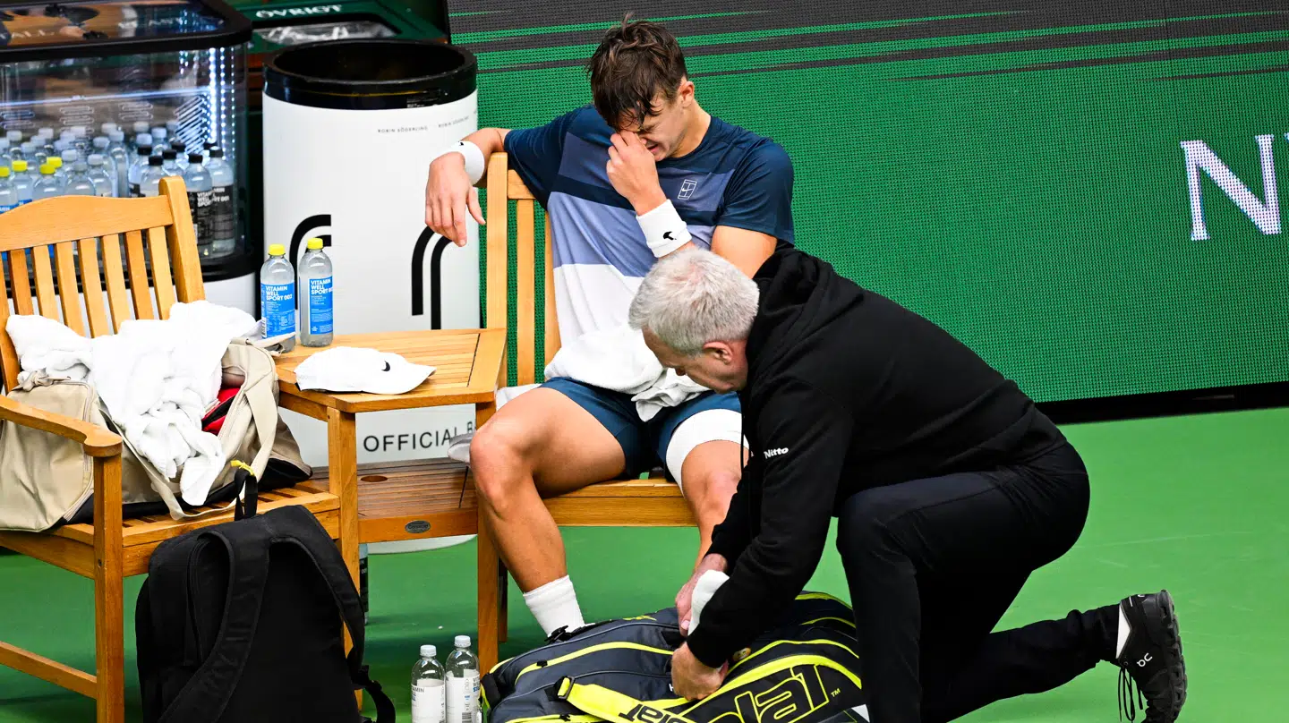 Holger Rune i tårer i Stockholm.