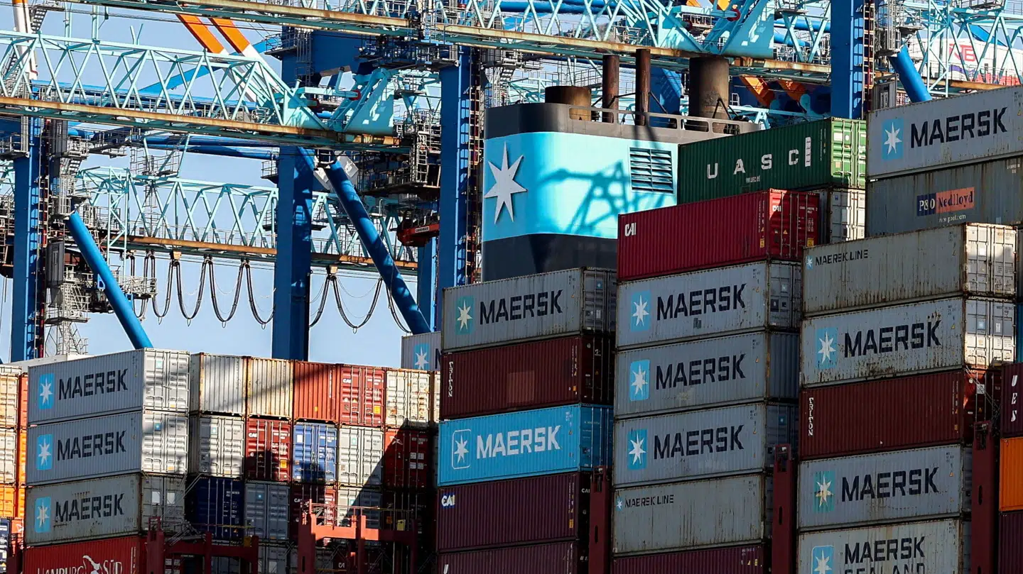 Mærsk-aktien stiger markant med 4 pct. i torsdagens børshandel.