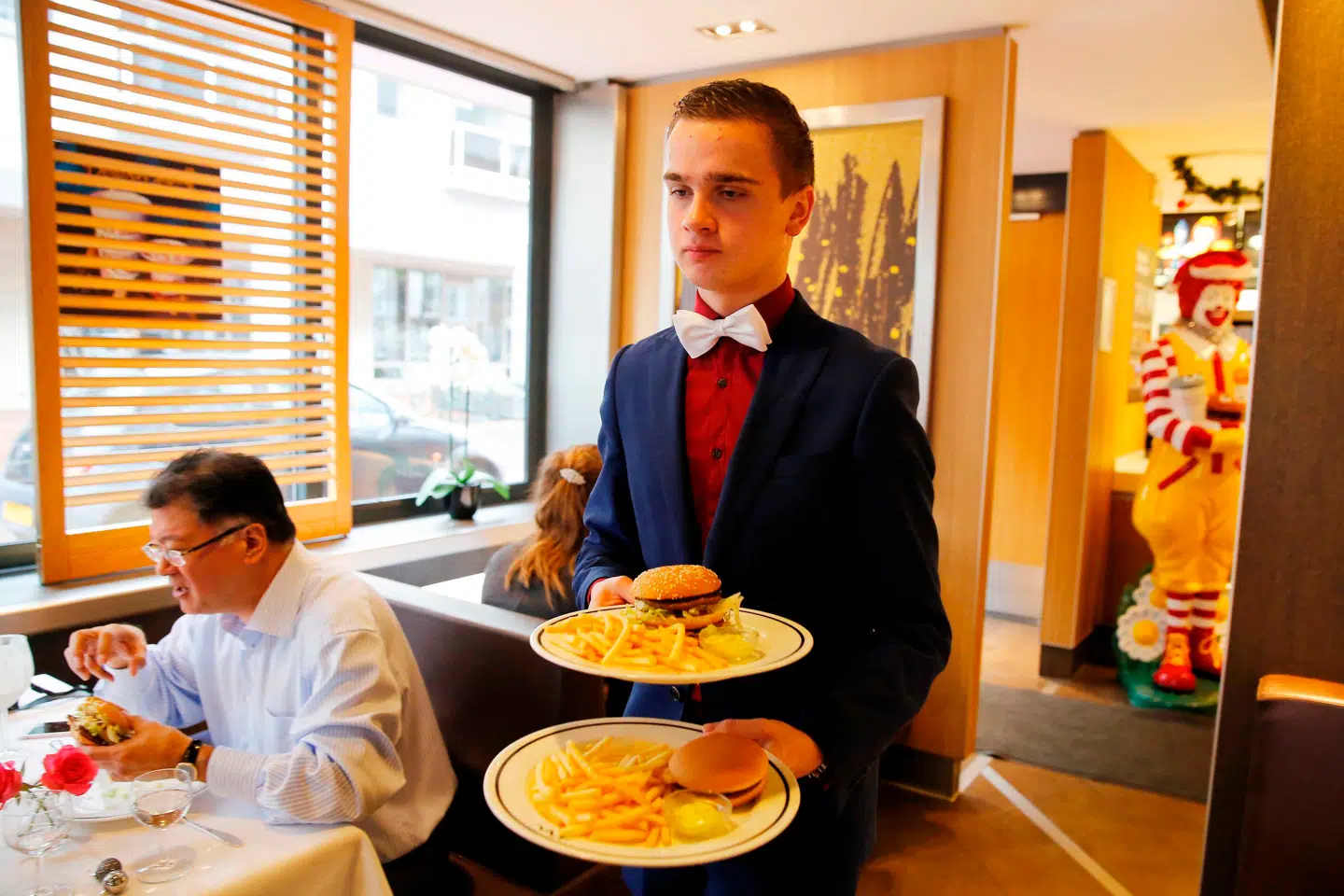 Julestemning? Ikke på de hollandske McDonald's-filialer.