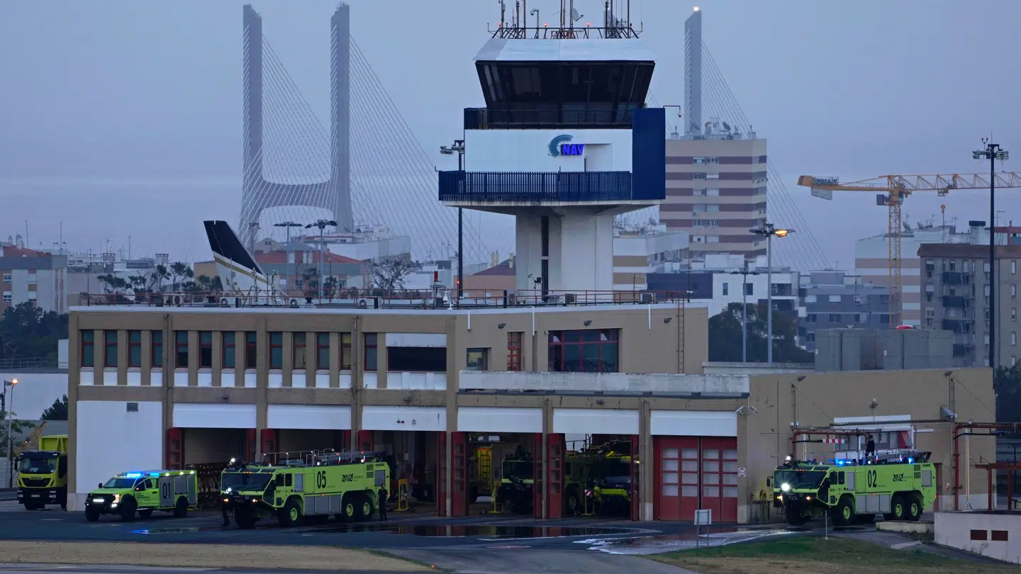 Arkivfoto fra lufthavnen i Lissabon.