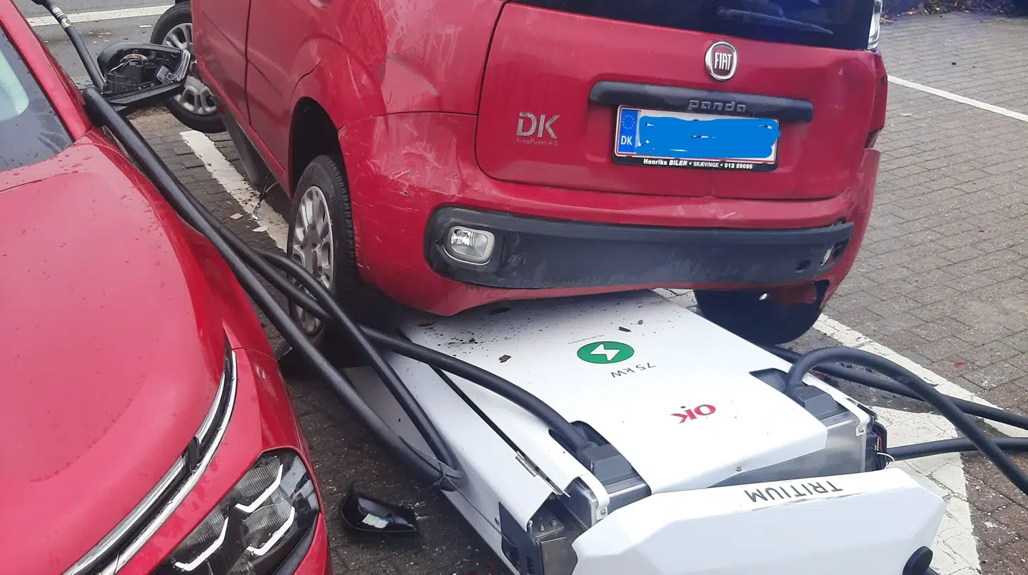 Billedet, der blev taget efter sammenstødet.