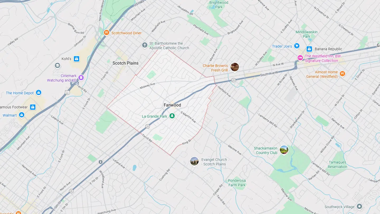 William Ahle og Virginia Cranwell boede side om side i Fanwood i New Jersey.